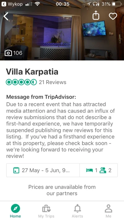 only_HD - A TripAdvisor nie pozwala już szkalowac ha ha :-)