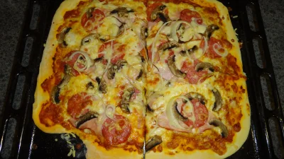 razadihan - #gotujzwykopem #pizza #pizzabyrs

No to czas zdać relacje. Pizzę z tego p...