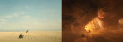 Major_Tom - Oto zdjęcia z pościgu w filmie #madmax przed i po dodaniu efektów. Taka c...