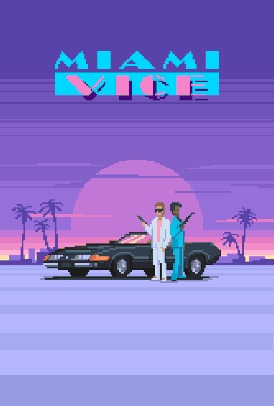 SonyKrokiet - #pixelart #miamivice