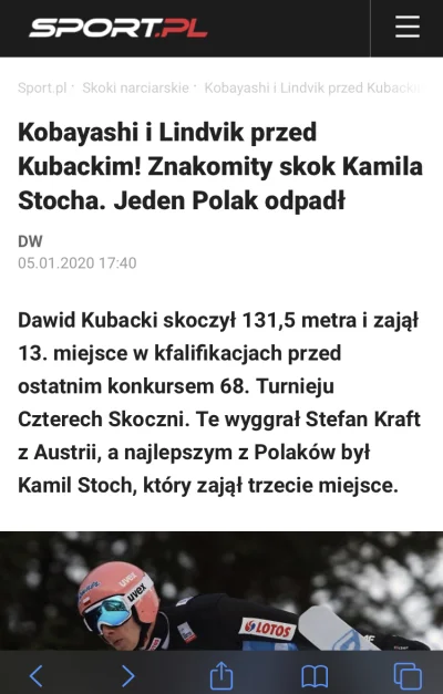 dnaoka - A kFalifikacje wygrywa...
#sport #skoki #jezykpolski #sportpl