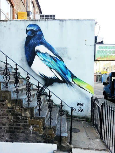 ColdMary6100 - #streetart #mural #londyn wyk. Irony