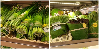 Ustrojstwo - Supermarkety w Tajlandii i Wietnamie zaczęły używać liści bananowca zami...