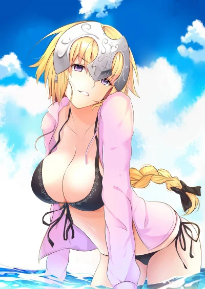 bakayarou - #randomanimeshit #fate #fategrandorder #jeannedarc #swimsuit #