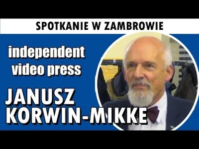 A.....o - Janusz Korwin-Mikke w Zambrowie - spotkanie z mieszkańcami, 15.12.2017, Zam...