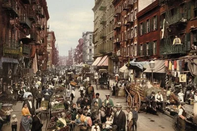 ColdMary6100 - Mulberry Street, Nowy Jork, ok 1900 r.
#fotografia #fotohistoria #now...