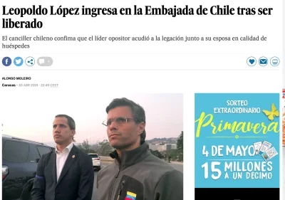 ciekawehistorie - Jeden z liderów opozycji - Leopoldo Lopez (który dziś wydostał się ...