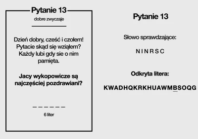 alyszek - zasady -> http://vault-tec.pl/Wykopoczta/Kartainformacyjna.jpg
PYTANIE 13
...