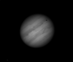 namrab - Niezykle rzadkie zjawisko zejścia cienia księżyca Io z tarczy Jowisza, zacho...