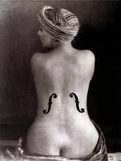 C.....l - Sztuka na dziś:

Man Ray, Skrzypce Ingresa, 1924, fotografia, Getty Museum,...