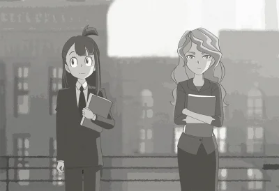 LlamaRzr - #randomanimeshit #crossover #littlewitchacademia #paperman #atsukokagari #...