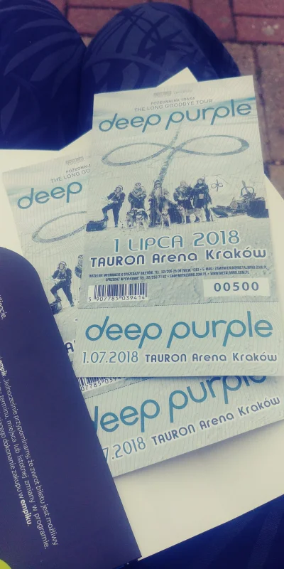 zdechly_jez - Uwaga mirki... Sprzedam dwa bilety na #deeppurple w #krakow 
200zl za d...