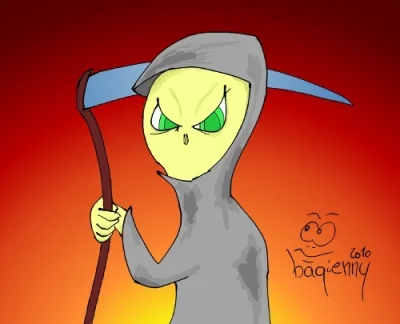 bagienny - Grim Reaper... #rysunek #grafika