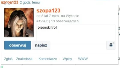 maciek_gi - @szopa123: Ile teraz płacą za wpis?