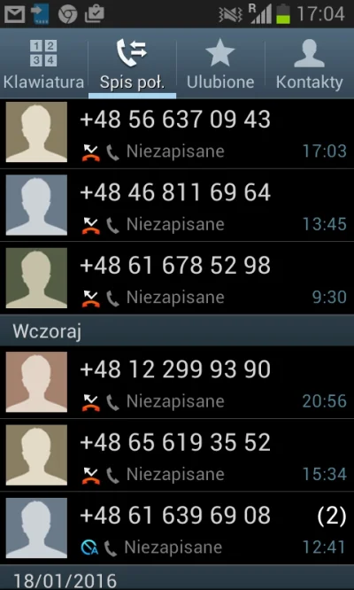 slawek89 - #kiciochpyta #telefony
od kilku dni otrzymuję połączenia z nieznanych num...