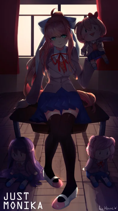 bakayarou - #randomanimeshit #dokidokiliteratureclub #monika #yuri #sayori #natsuki #...