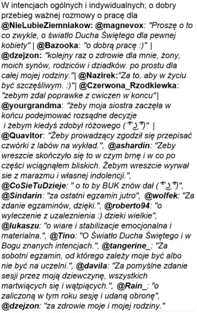 M.....k - #mikromodlitwa 
Najmocniej przepraszam za spóźnienie ale komp odmówił wspó...