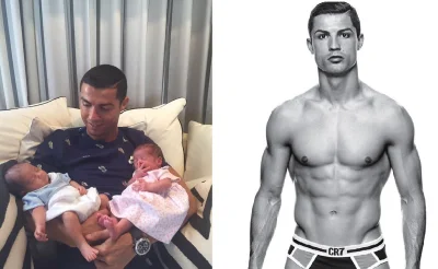 Winyl- - Oto jak wygląda brzuch Christiano Ronaldo zaraz po porodzie. I CO HEJTERKI A...