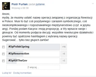 wojtk - przygotowania do rewolucji prosto z tajnej grupy na fb anonimus polska

#anon...