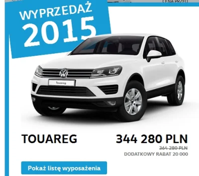 zloty_wkret - Dlaczego miałbym kupić volkswagena za prawie 350 000 zł, skoro za podob...