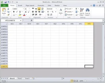 kodishu - #ciekawostki Tak wygląda koniec tabeli w Excelu. 
Kurna, byłem przekonany, ...