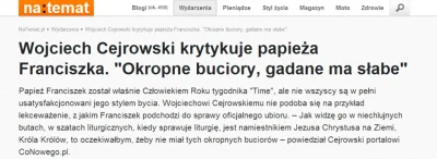 v.....i - Ten Wojciech to zawsze musi być na opak, wszyscy się nowym papą zachwycają,...