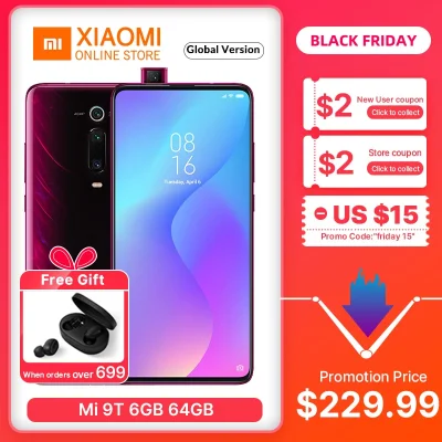 cebula_online - W Aliexpress
LINK - Xiaomi Mi 9T 6.39inch 6GB 64GB Snapdragon 855 za...