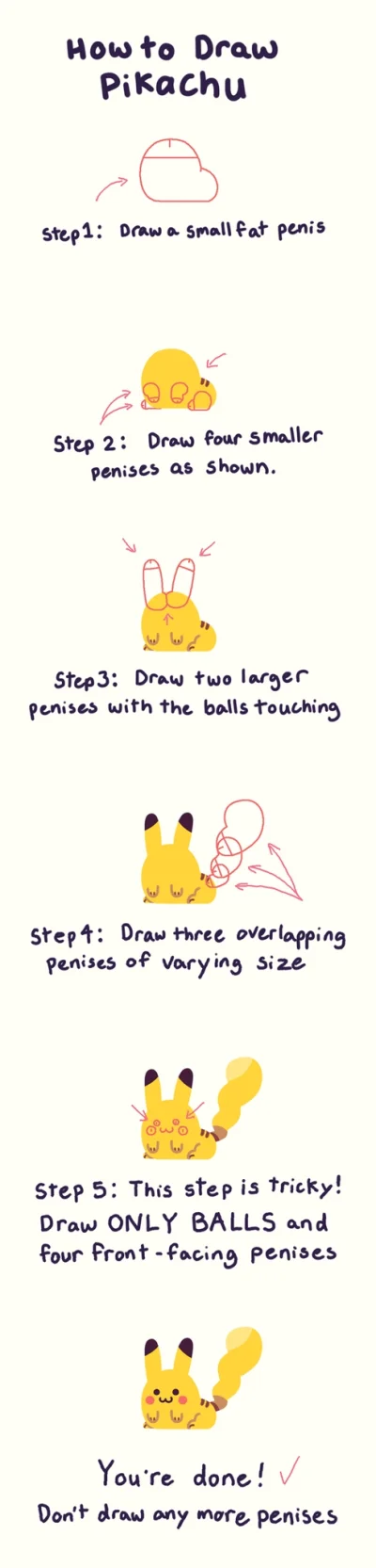 duch_revolucyji - Jak penisami narysować Pikachu?

#heheszki #humorobrazkowy