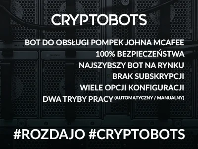 cryptobots - Pierwsze #rozdajo już za Nami. 

Postanowiliśmy rozdać jeszcze jeden k...