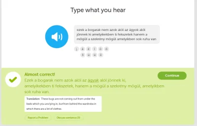 vytah - #duolingo Kurs węgierskiego takie coś potrafi odstawić: