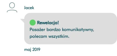 P.....a - kiedy przejechałeś się blablacarem dostałeś taką opinie i zaczynasz się zas...