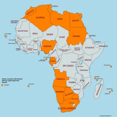 rebel101 - Na żółto zaznaczono kraje Afryki oraz europejskie kolonie posiadające wyżs...