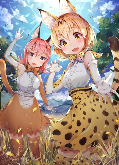 Kamil85R - #anime #randomanimeshit #kemonofriends #serval #caracal #kemonomimi