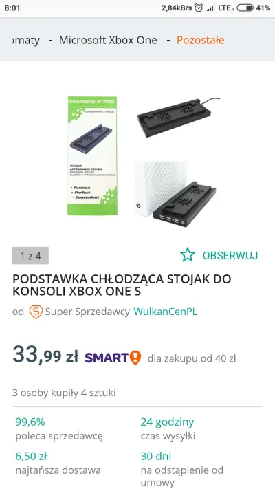 robertos76 - Brał ktoś nieoryginalne podstawki z chłodzeniem do S? Widzę aukcje za 40...