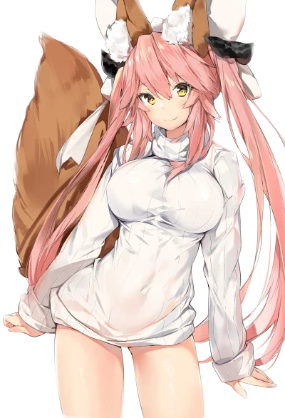 bakayarou - #randomanimeshit #fate #fateextra #tamamo #tamamonomae #oppai #kitsunemim...