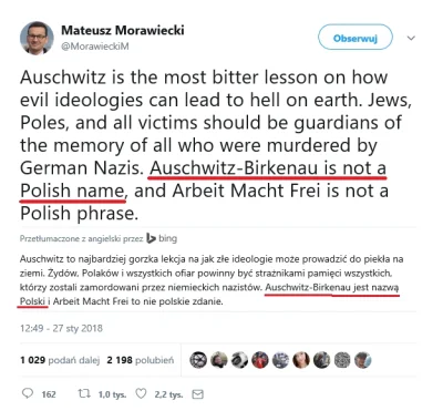 PabloFBK - I bądź tu mądry jak nawet algroytm Binga tłumaczy że Auschwitz-Birkenau je...