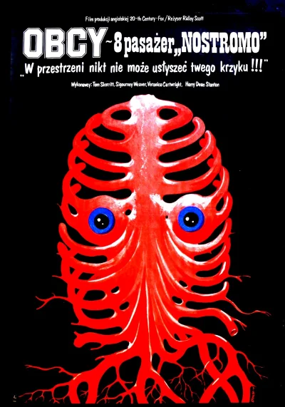 jadi - #plakat do filmu 'Obcy - 8 pasażer Nostromo'. Autor: Jakub Erol, 1980r.

#po...