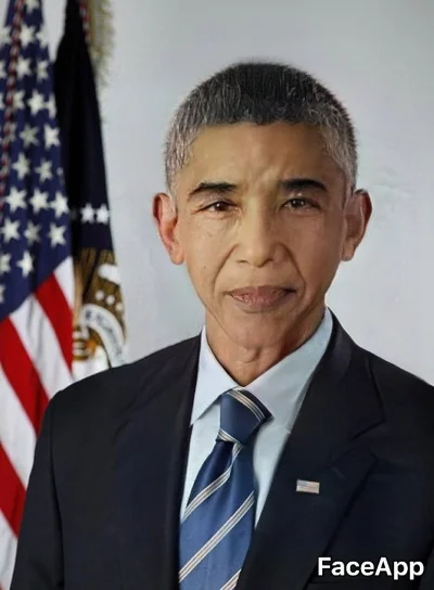 g.....i - Jak weźmiemy Barracka Obamę w #faceapp cztery razy YOUNG I raz OLD to wyjdz...