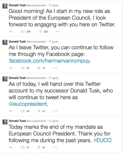 V.....m - Oho, urzędowe konto na twitterze.



#twitter #tusk #bekazsocialmedia