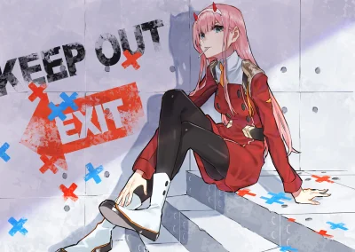 Azur88 - #randomanimeshit #darlinginthefranxx #zerotwo #longhair #pinkhair #greeneyes...