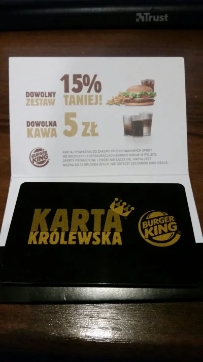 Jankez - #rozdajo karta królewska do #burgerking ważna do końca roku. Ja nie używam b...