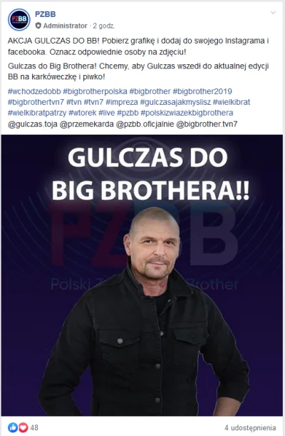 Krinod - Gulczasem z Przemkiem robią taką akcję
#bigbrother