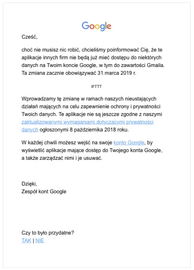 I-____-I - Czyli mam rozumieć, że połowa funkcji #googleassistant przestanie mi dział...