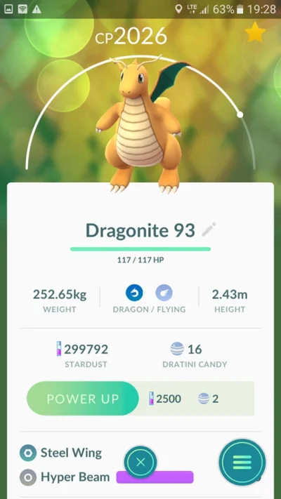 DwieDychy - Opłaca się maksować Dragonite (13/15/14) z takim movestem?

#pokemongo