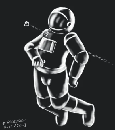 Kulek1981 - 250/365 - astronauta.
#365wrzesien #kulek1981rysuje #rysujzwykopem