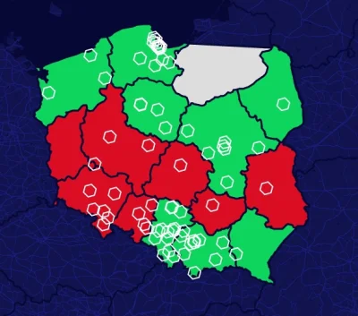 DanielPlainview - Trochę przewiało od wczoraj Małopolskę i Mazowsze.

Dziś najwięcej ...