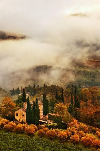 ColdMary6100 - Jesień w Toskanii wygląda tak:) Chyba się tam teleportuję bo tu za zim...