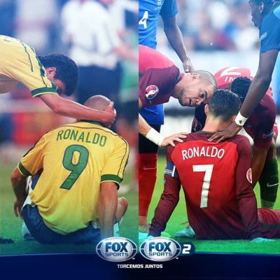 ryzu - Ronaldo 1998. Stade de France. Ronaldo 2016. Stade de France. ﴾͡๏̯͡๏﴿ #mecz