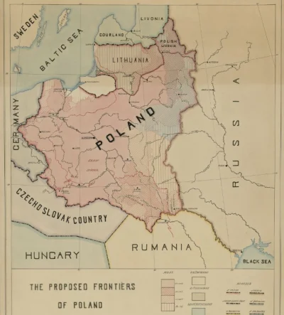 rozjebator - Propozycja granic Polski złożona przez Woodrowa Wilsona 8 października 1...