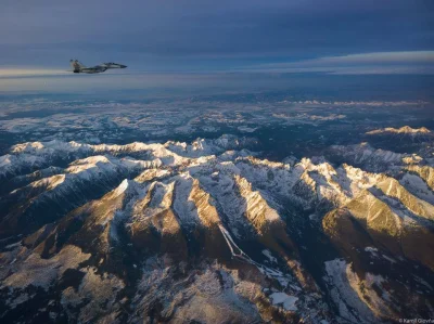 Artktur - Samolot wojskowy MiG-29 Słowackich Sił Powietrznych podczas rutynowego patr...